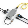 Techly IUSB32C-HUB6HPDI interface hub USB 3.2 Gen 1 (3.1 Gen 1) Type-C 5000 Mbit/s Aluminium