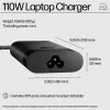 HP 110W USB-C Laptop Charger, Laptop, Indoor, 43 - 63 Hz, 110 W, 5V/9V/12V/15V/20V, 1.6 A