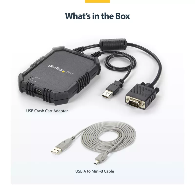 StarTech.com Laptop-to-Server KVM Console with Rugged Housing