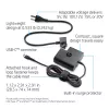 AC USB-C Travel Power Adapter 65W — HP — compact 100–240V indoor charger, black, 74×74×28.5 mm