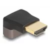 DeLOCK HDMI Adapter male to female 90° upwards angled 8K 60 Hz grey metal