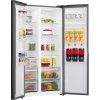 Gorenje Side by Side Fridge NRS917E41BXWD, Freestanding, American Door, Black, 2 Doors, Touch, LED