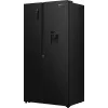 Gorenje Side by Side Fridge NRS917E41BXWD, Freestanding, American Door, Black, 2 Doors, Touch, LED