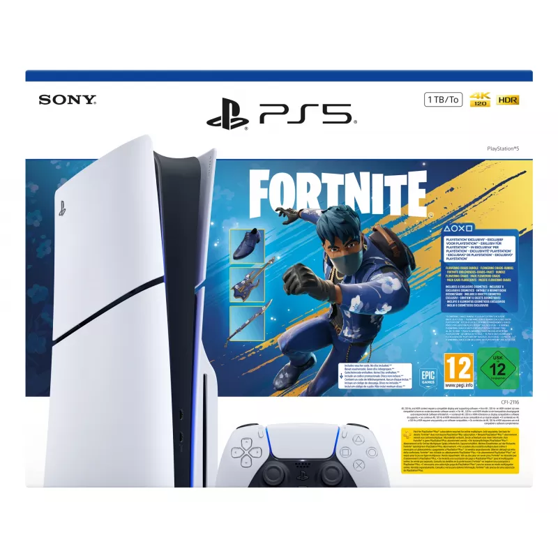 Sony PlayStation 5 - Fortnite Flowering Chaos Bundle 1 TB Wi-Fi Black, White