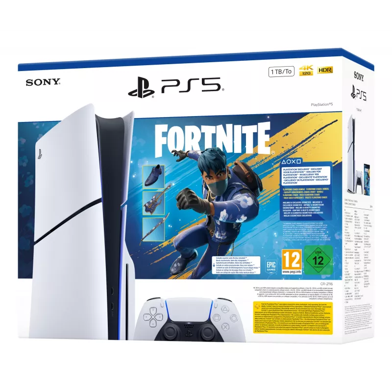 Sony PlayStation 5 - Fortnite Flowering Chaos Bundle 1 TB Wi-Fi Black, White