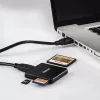Hama USB 3.0 Multi-Card Reader, SD/microSD/CF, black