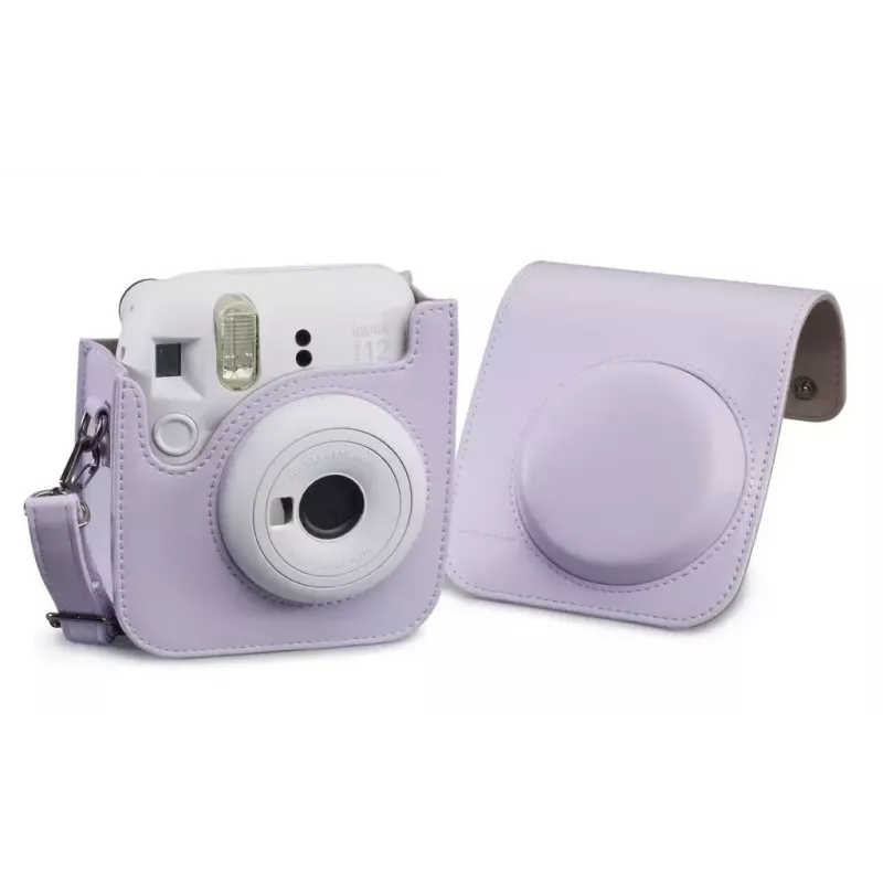 Body case Cullmann RIO Fit 120 for Fujifilm Instax mini 12, lilac, shoulder strap, 1 exterior pocket