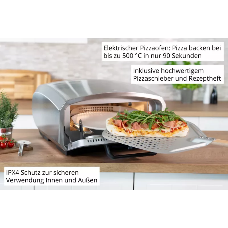 Unold Pizzaofen Enzo 68916 pizza maker/oven 1 pizza(s) 2100 W Stainless steel