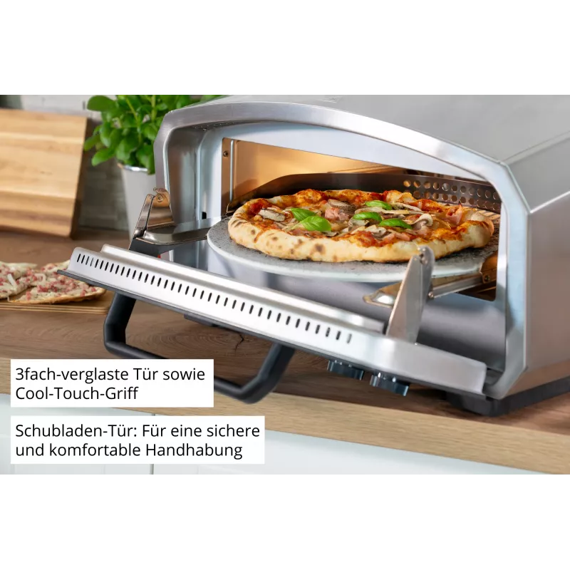 Unold Pizzaofen Enzo 68916 pizza maker/oven 1 pizza(s) 2100 W Stainless steel