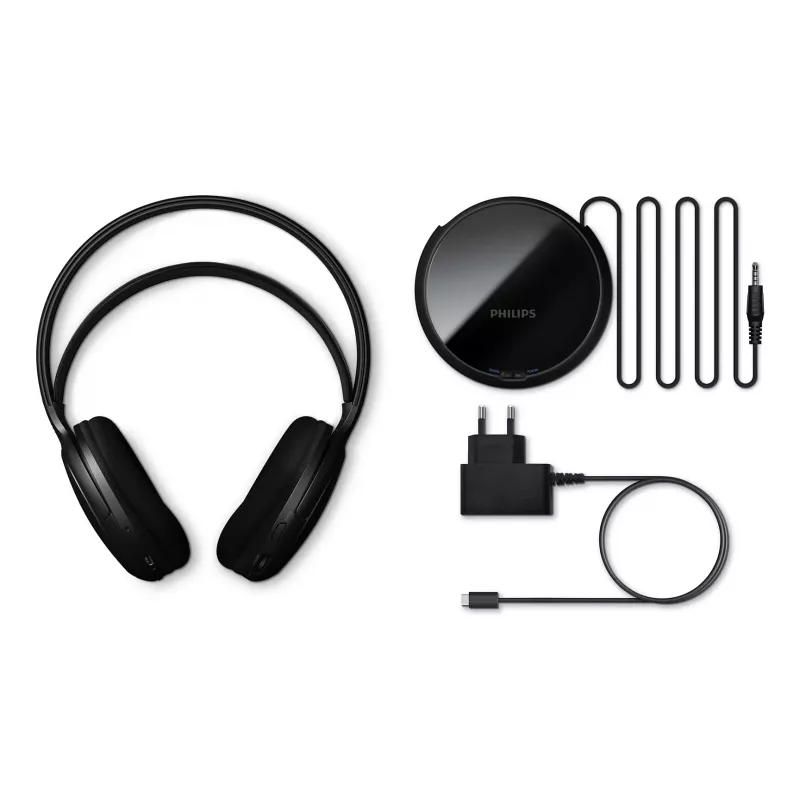 Philips SHC5200M2/12 headphones/headset Wireless Head-band TV USB Type-C Black