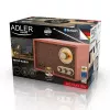 Portable radio Adler AD 1171 — AM/FM, 10 W RMS, Bluetooth, external antenna, bronze, 290×200×172 mm