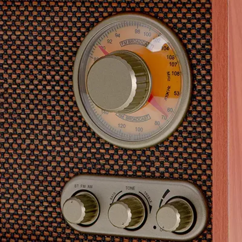 Portable radio Adler AD 1171 — AM/FM, 10 W RMS, Bluetooth, external antenna, bronze, 290×200×172 mm