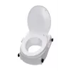Raised toilet seat with arm supports ActionMed NT200AM — white, width 560 mm, max user weight 136 kg, lockable, assisted height adjustment