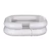 Inflatable washing basin ActionMed PM100AM — rectangular hygiene and rehabilitation bowl with pump, white
