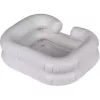 Inflatable washing bowl ActionMed PM200AM — portable rectangular hygiene basin, white, pump and hose included