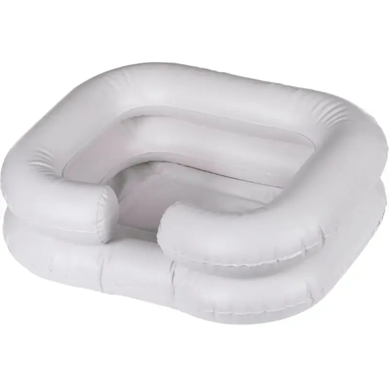 Inflatable washing bowl ActionMed PM200AM — portable rectangular hygiene basin, white, pump and hose included