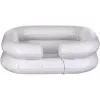 Inflatable washing bowl ActionMed PM200AM — portable rectangular hygiene basin, white, pump and hose included
