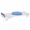 Bath bench ActionMed LW400AM 2-in-1 with swivel transfer disc, white, moisture-resistant, ergonomic seat, hanger hole