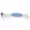 Bath bench ActionMed LW400AM 2-in-1 with swivel transfer disc, white, moisture-resistant, ergonomic seat, hanger hole