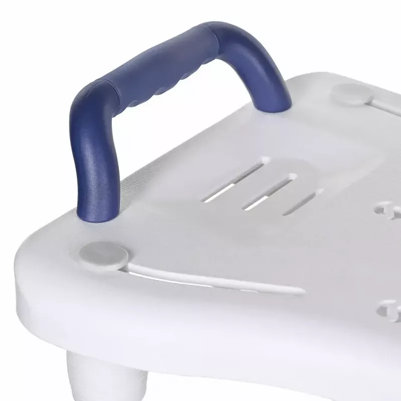 Bath bench ActionMed LW400AM 2-in-1 with swivel transfer disc, white, moisture-resistant, ergonomic seat, hanger hole