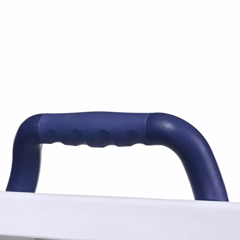 Bath bench ActionMed LW400AM 2-in-1 with swivel transfer disc, white, moisture-resistant, ergonomic seat, hanger hole