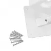 Wall-mounted folding shower chair ActionMed KP600AM — white, ergonomic seat, adjustable non-slip feet, 3 kg