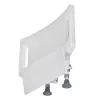 Wall-mounted folding shower chair ActionMed KP600AM — white, ergonomic seat, adjustable non-slip feet, 3 kg