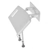 Wall-mounted folding shower chair ActionMed KP600AM — white, ergonomic seat, adjustable non-slip feet, 3 kg