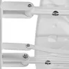 Wall-mounted folding shower chair ActionMed KP600AM — white, ergonomic seat, adjustable non-slip feet, 3 kg