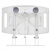 Wall-mounted folding shower chair ActionMed KP600AM — white, ergonomic seat, adjustable non-slip feet, 3 kg