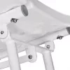 Wall-mounted folding shower chair ActionMed KP600AM — white, ergonomic seat, adjustable non-slip feet, 3 kg