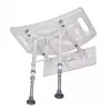 Wall-mounted folding shower chair ActionMed KP600AM — white, ergonomic seat, adjustable non-slip feet, 3 kg