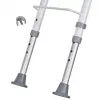 Wall-mounted folding shower chair ActionMed KP600AM — white, ergonomic seat, adjustable non-slip feet, 3 kg