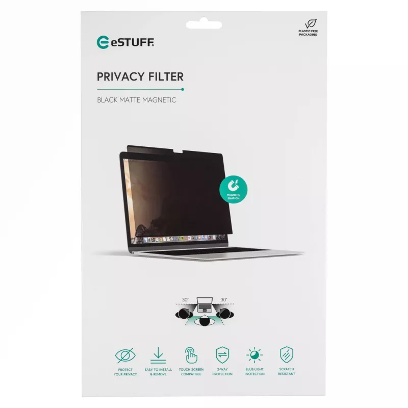eSTUFF GLBMMB16-21 display privacy filter 40.6 cm (16 inch) Laptop Framed display privacy filter