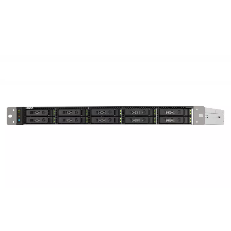 QNAP TS-h1090FU NAS Rack (1U) EPYC 7302P 128 GB DDR4 0 TB QuTS hero Black, Grey