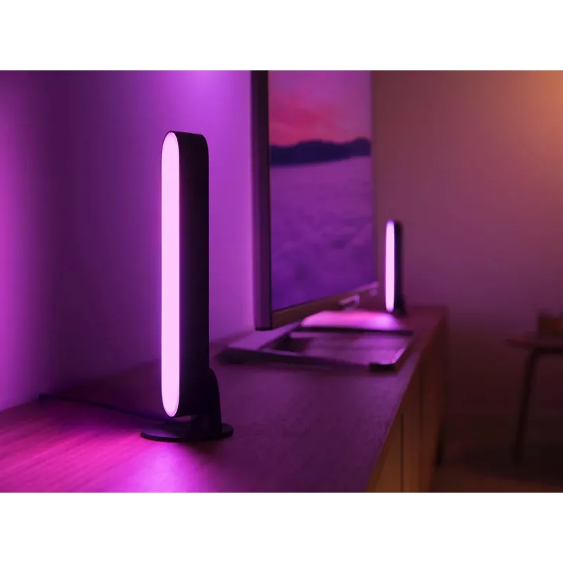 Philips Hue Play light bars starter kit — 2 Play light bars + Hue Bridge Pro, Bluetooth, black, Type C plug