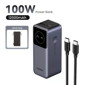 Portable Power Bank Ugreen 12000mAh 100W Fast Charging
