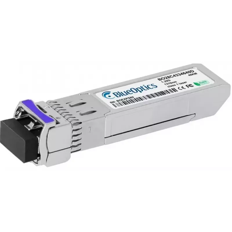 Fiber optic SFP transceiver BlueOptics AT-SPBD40DUAL-14-BO, cSFP interface, LC connector, aluminium