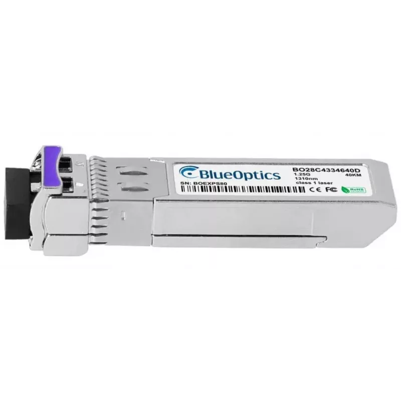 Fiber optic SFP transceiver BlueOptics AT-SPBD40DUAL-14-BO, cSFP interface, LC connector, aluminium