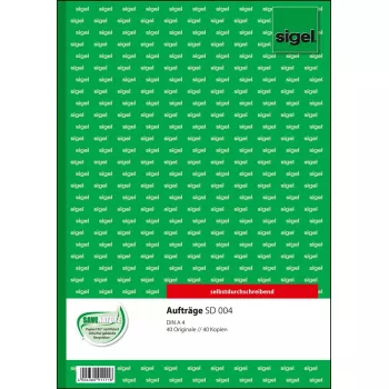 Business form Sigel SD006 Green A4 80 sheets