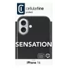 Cellularline Sensation - iPhone 16 Soft-touch silicone case, Cover, Apple, iPhone 16, 15.5 cm (6.1 inch), Black