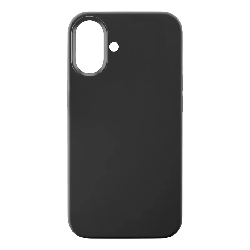 Cellularline Sensation - iPhone 16 Soft-touch silicone case, Cover, Apple, iPhone 16, 15.5 cm (6.1 inch), Black
