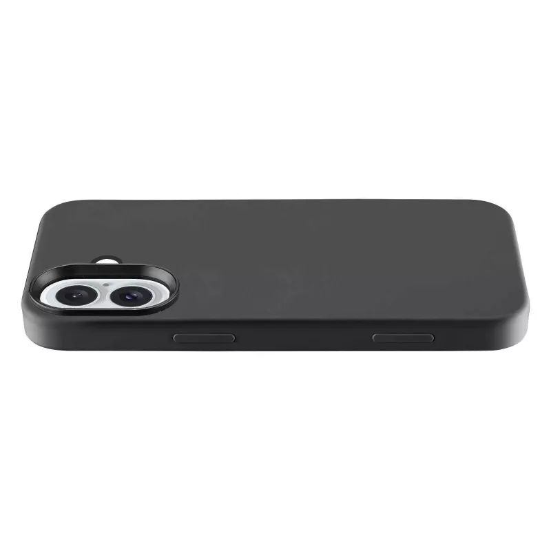 Cellularline Sensation - iPhone 16 Soft-touch silicone case, Cover, Apple, iPhone 16, 15.5 cm (6.1 inch), Black