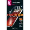 Cellularline Fortified Xtreme Glass - iPhone 16 Ultra-protective tempered glass with reinforced edges, easy to apply and ultra-resistant