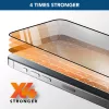 Cellularline Fortified Xtreme Glass - iPhone 16 Ultra-protective tempered glass with reinforced edges, easy to apply and ultra-resistant