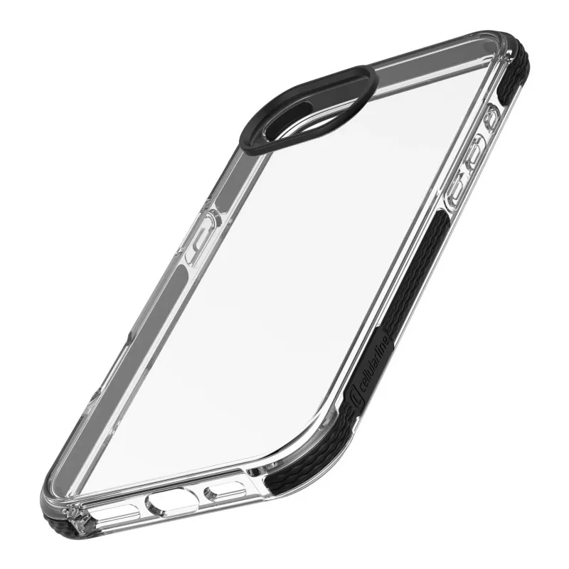 Cellularline Tetra Force Strong Guard - iPhone 16e Ultra-protective, anti-shock flexible case with integrated Microban® antibacterial technology