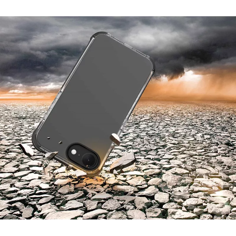 Cellularline Tetra Force Strong Guard - iPhone 16e Ultra-protective, anti-shock flexible case with integrated Microban® antibacterial technology