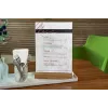 Sign holder Sigel TA256 A4 Acrylic Wood Brown Transparent