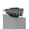ICY BOX IB-MSA106-HH Passive holder USB hub Black