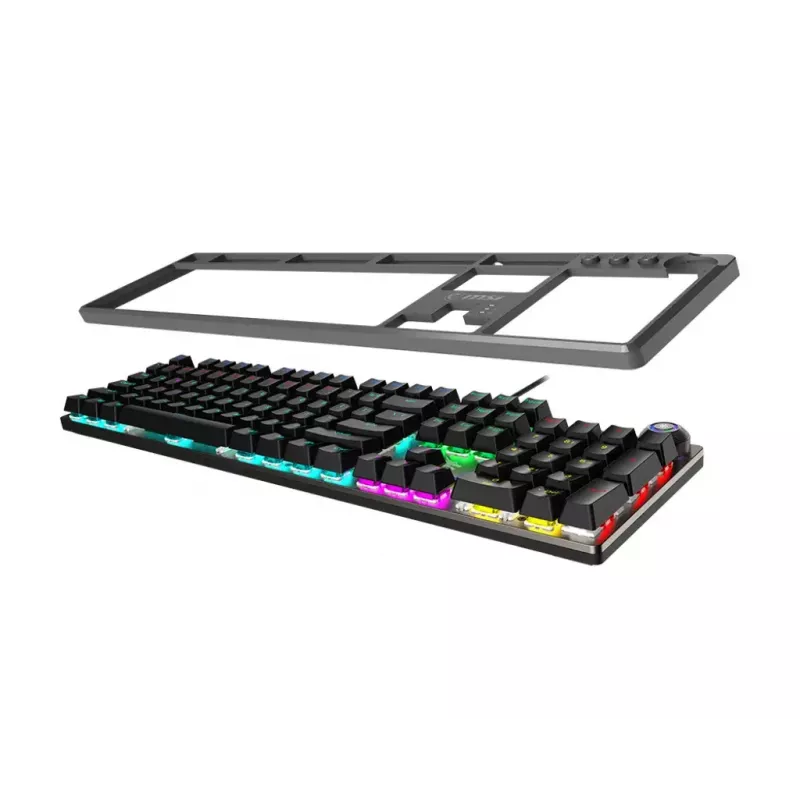 Gaming Keyboard MSI FORGE GK310 RED DE Mechanical USB QWERTY Black